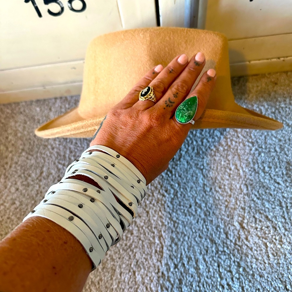 L&B Genuine leather arm cuff bracelet! ✨